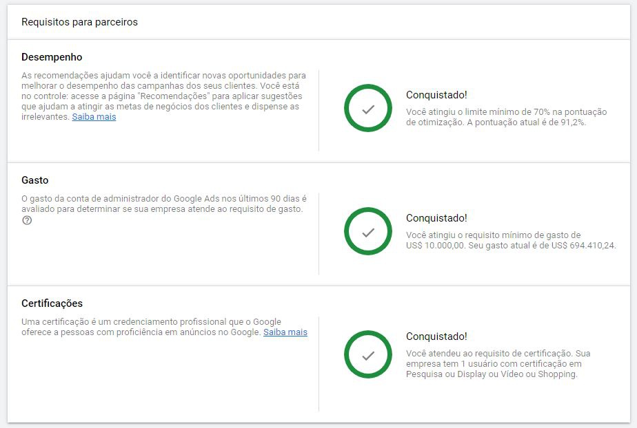 Google Partner Premier Screenshot